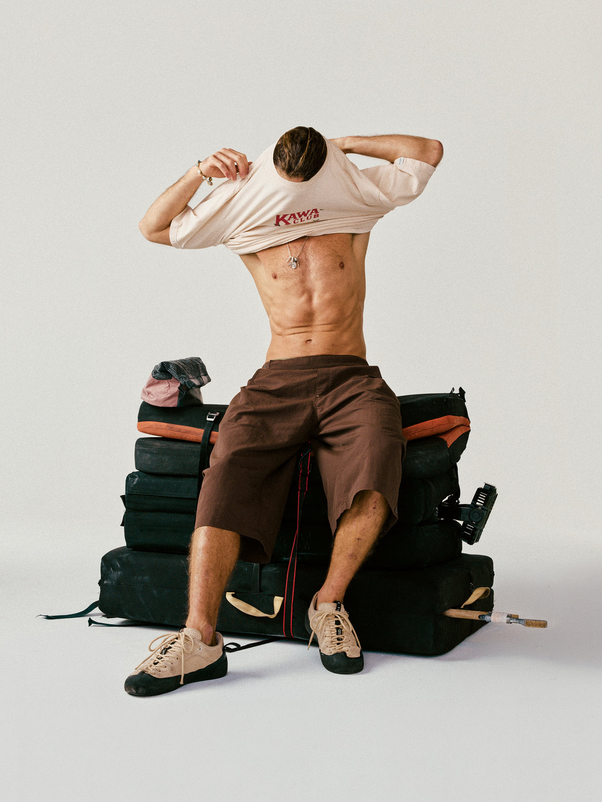 Nagi Knee Pant (Brown)