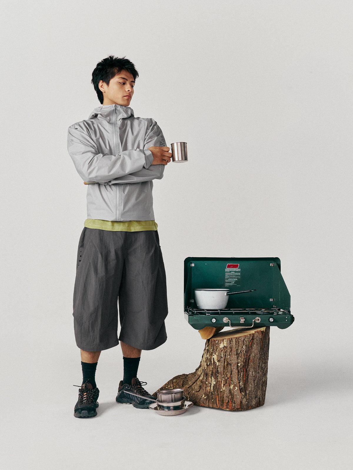Nagi Knee Pant (Grey)