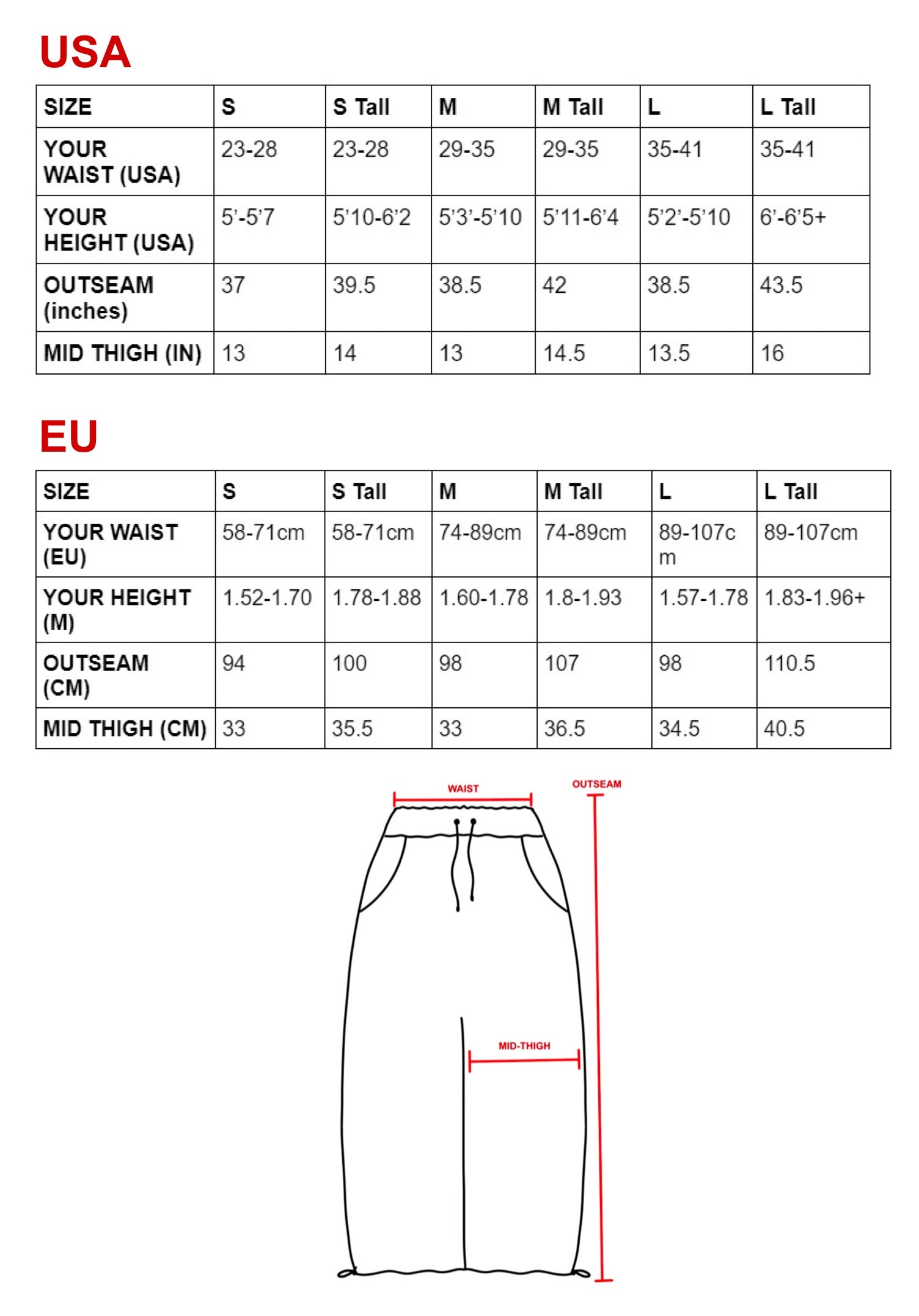 Sizechart Image