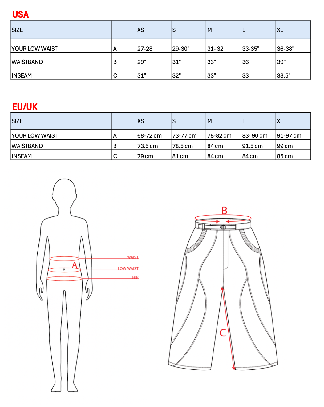 Sizechart Image